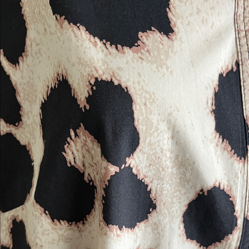 H&M Leopard Print Long Shirt Dress Size L - Picture 6 of 11